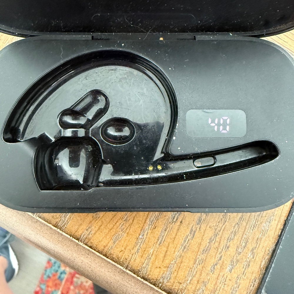 Black Wireless Earbuds with Charging Case